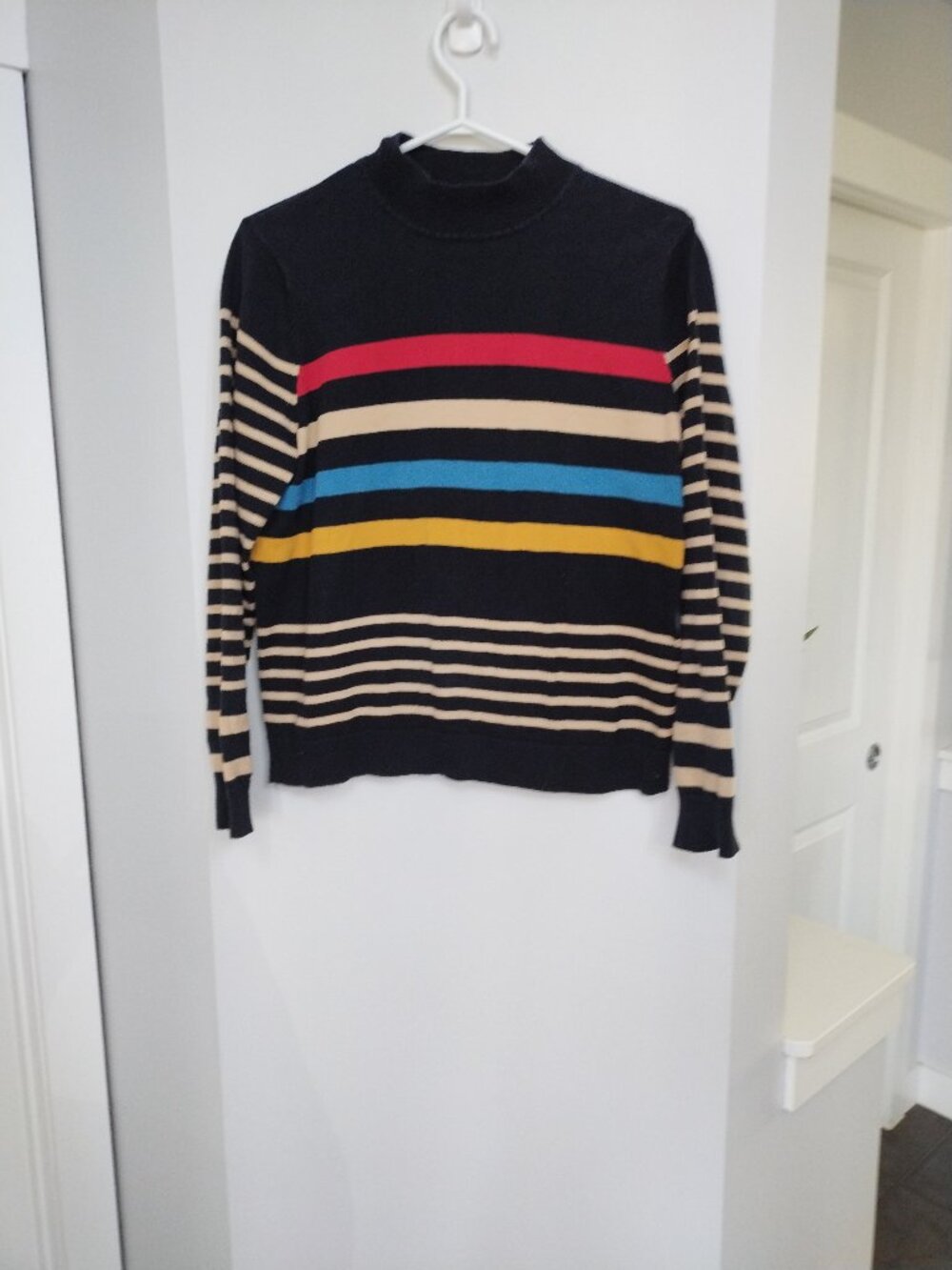 Northern Reflections 100% cotton mock neck sweater
